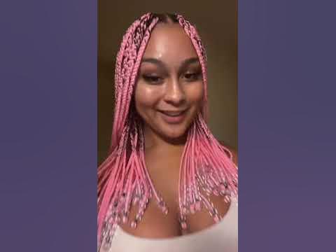  pink braids transformation… - YouTube