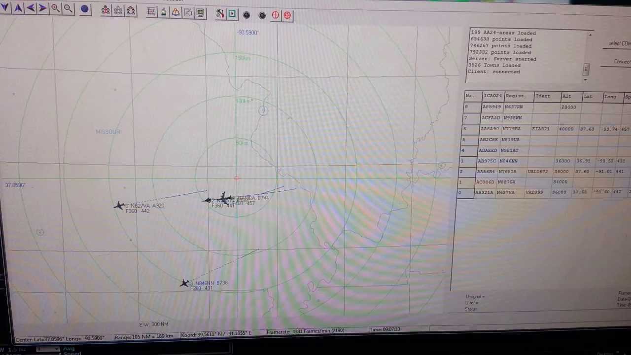 RTL dongle adsbScope