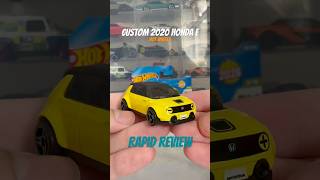 Hot Wheels Custom 2020 Honda E (2026 E Case) Rapid Review! #hotwheels #diecast #toys #honda