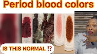 Period Blood Colors Explained 🔴 What’s Normal & What’s NOT / UPDATED