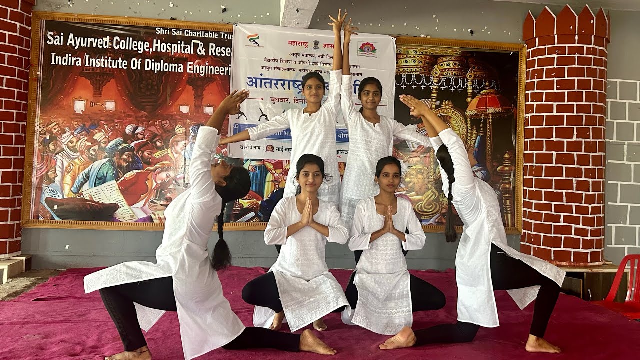 Yog Dance Sai Ayurved College,Vairag samc yogadance YouTube