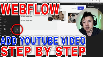 ✅  How to Add Youtube Video To Webflow Website Builder 🔴