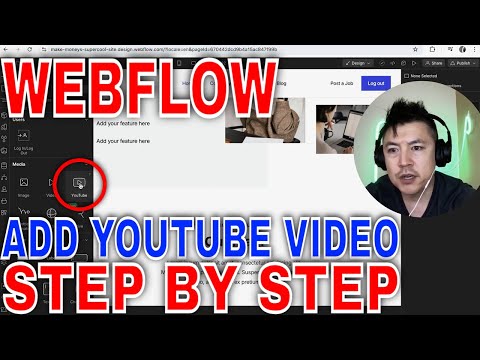 ✅  How to Add Youtube Video To Webflow Website Builder 🔴
