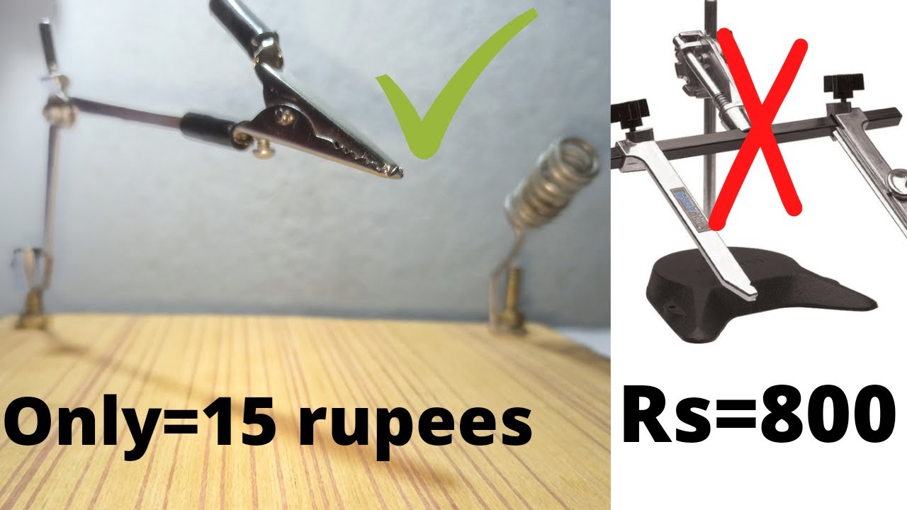 Make PCB holder and soldering iron stand only 15 rupees