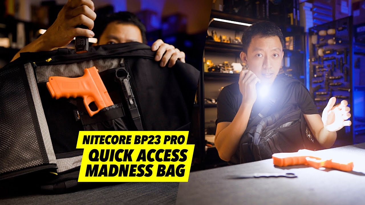 Quick Access Madness! This is the new Nitecore B23 PRO Backpack (23L)