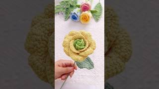 Let’s learn how to make a beautiful Baby rose ! #crochetfun