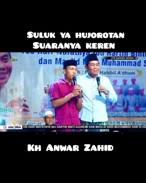 suluk ya hujrotan merdu keren ft kh Anwar Zahid Abah anza #khanwarzahid #shorts