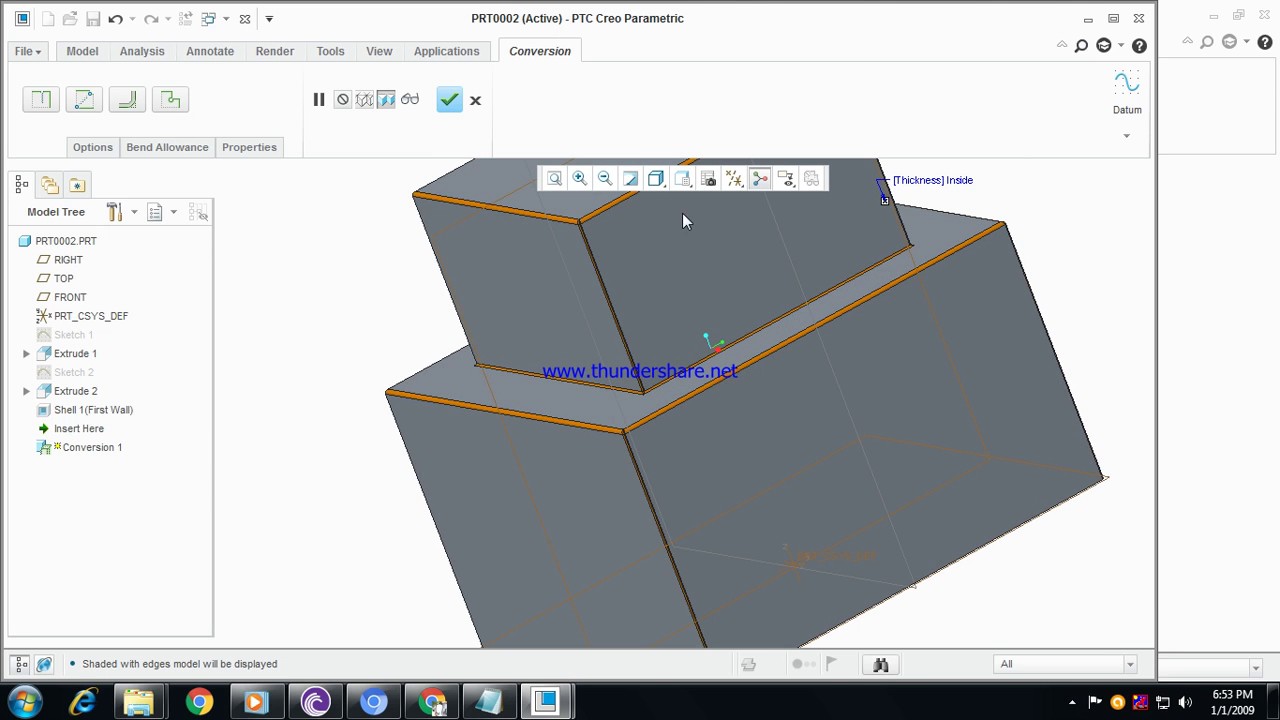Conversion  Rip and connect rip Creo Parametric   YouTube