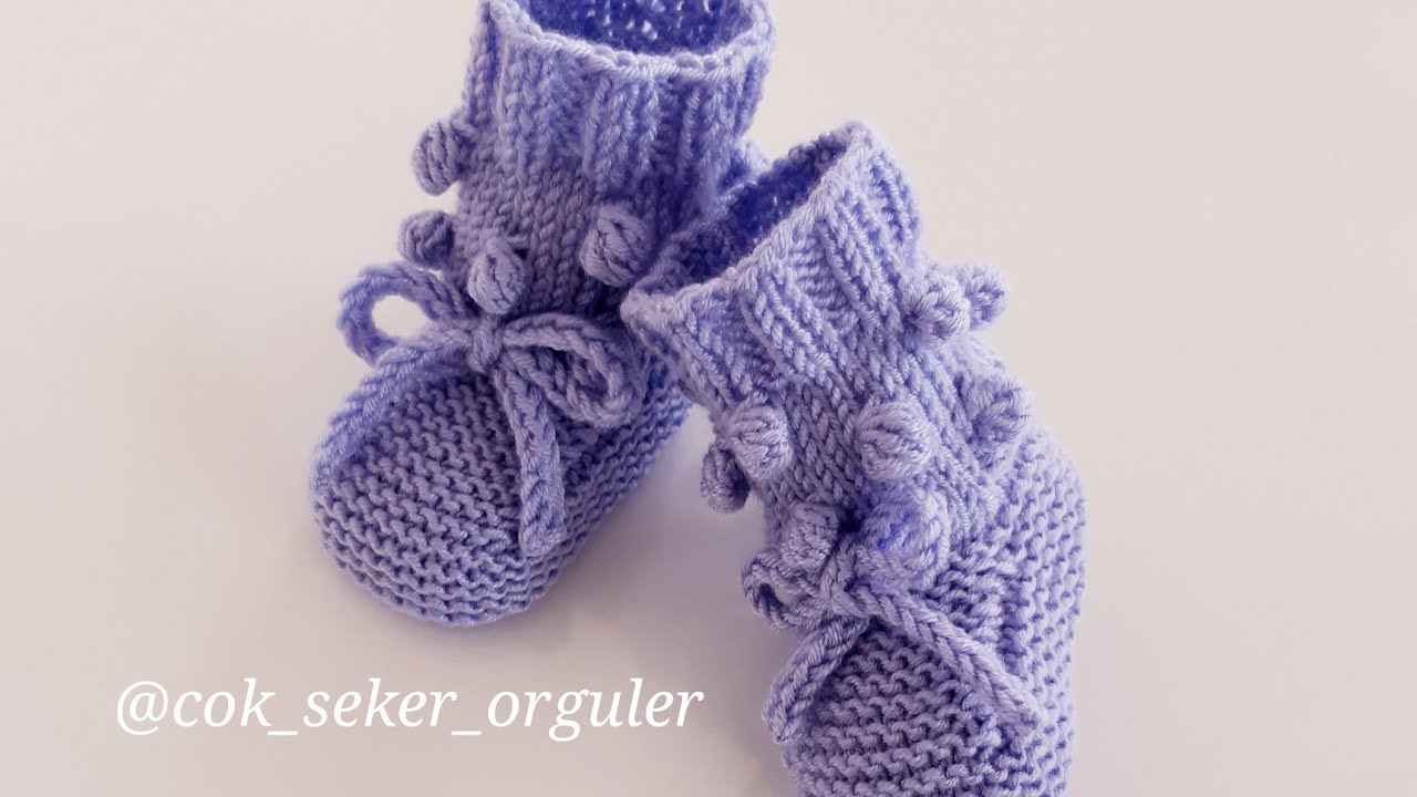 PONPON MODELİ BEBEK PATİĞİ YAPIMI