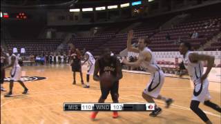 Marcus Capers with the Key Block! Power vs. Express (Feb 17, 2015)