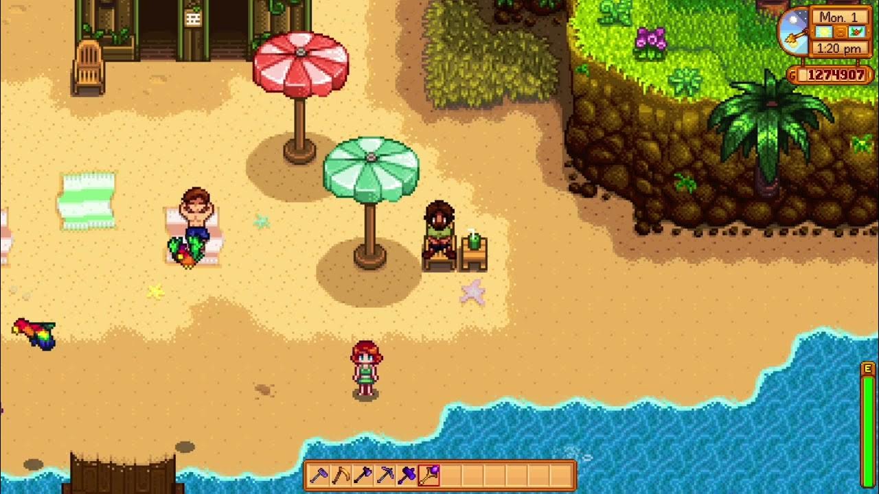 Stardew Valley Ginger Island Beach Ambience (10 Hours) YouTube