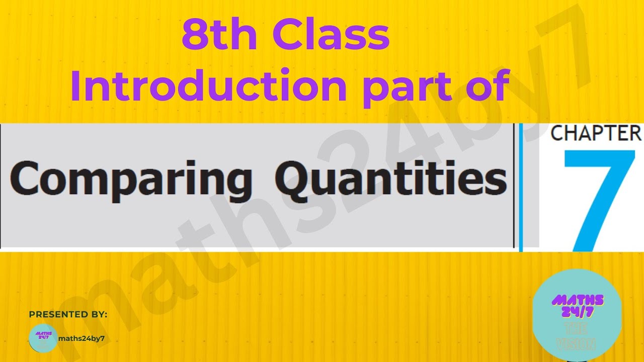 Class 8 Maths Chapter 7 Introduction part of 