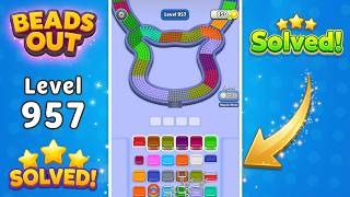 Beads Out - Level 957 Walkthrough 🧩 | Solution & Gameplay (Voodoo) 🔴