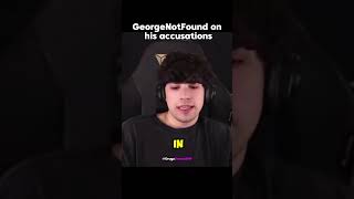GeorgeNotFound On His Recent Accusations 😳#georgenotfound #dreamsmp #drama