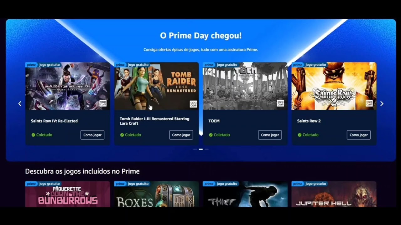 JOGOS GRÁTIS AMAZON PRIME GAMING.
