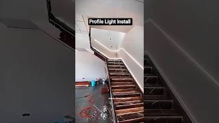 Rana Electrician || Profile Lighting in Stairs || How To Fitting On Profile Lighting #trending
