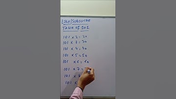 Table of 101 Trick 🔥 | Math Hack | #ytshorts