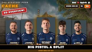 BIG Pistol A Split - Cache G1R1 | BIG | Esports World Cup 2026 | CS2 POV Analysis