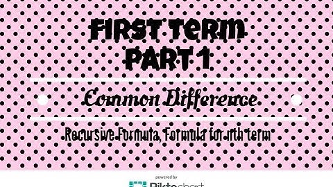 Find The First Term And Common Difference Given two terms in a sequence. Part 1