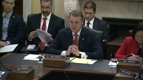 Senator David Perdue Leads Hearing On Marine Corps Programs