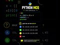 Python Interview Questions Series Ques - 13. #shorts #viral #quiz