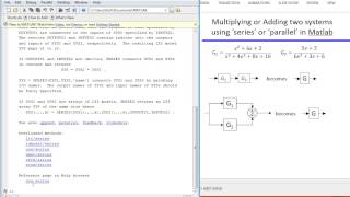 Matlab series and parallel commands