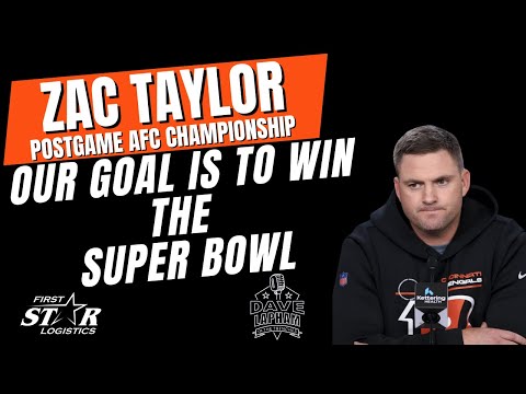 Zac taylor postgame afc championship | our goal is to win the super bowl