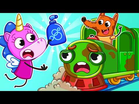 Паровозик Для Грязнуль! | Учим Правила Гигиены и Хорошие Привычки | Крошка Мими🦄