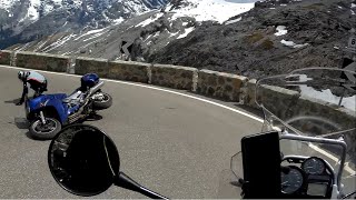 Passo dello Stelvio 06.2023 - Crash Yamaha FJR 1300, Stelvio Pass, Przełęcz Stelvio.