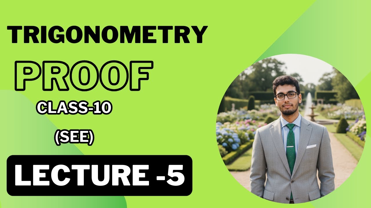 Class 10 Trigonometry Proof | (1+sin2A)/cos2A = (sinA+cosA)/(cosA−sinA) Explained | Lecture 5