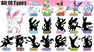 All 18 Types Sylveon Evolution | Pokémon Type Swap | Max S