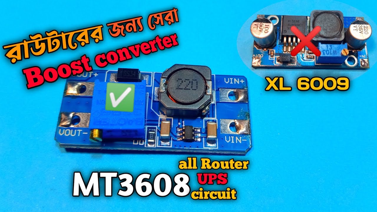 Best boost converter module for wifi ups (MT3608) 3.7v to 5v/9v/12v ...