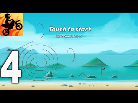 Bike Race Free - Top Motorcycle Racing Games - BEACH Gameplay Walkthrough Part 4 (iOS, Android)
