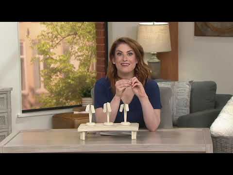 Diamonique Floral Design Earrings, Sterling Silver on QVC