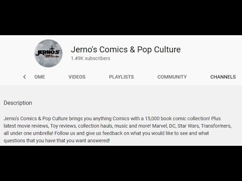 Jerno's Comics and Pop Culture - contest entry