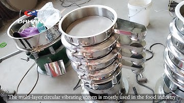Multilayer circular vibrating sieve