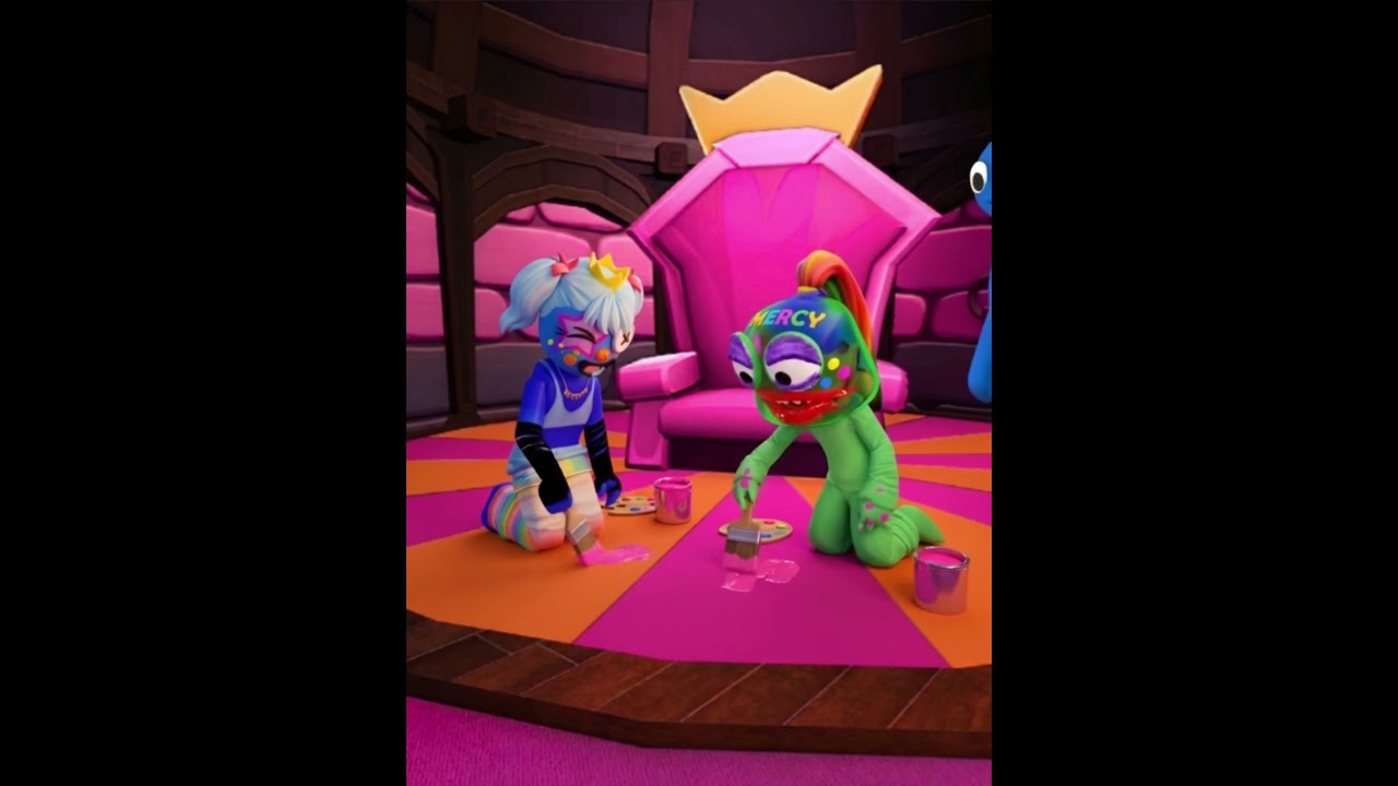 Uncle Blue's room make-over! 💅 #roblox #rainbowfriends