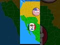 guerra mexicana-estadounidense 1846-1848 en countryballs #countryballs #historia