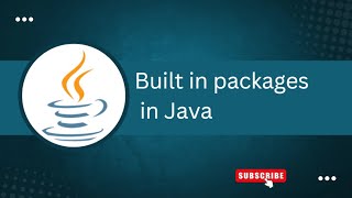 Built in packages in java