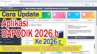 Cara Update Aplikasi Dapodik Tanpa Download Aplikasi Instaler