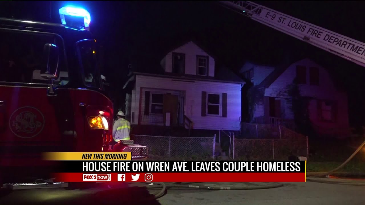 Late night house fire leaves couple homeless - YouTube