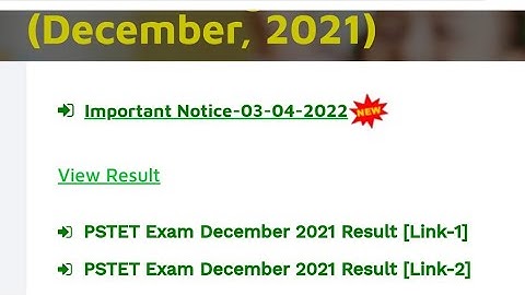 Pstet Result Out now || how can check Pstet 2021 result || Pstet result December 2021