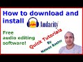 Download & Install Audacity: Free Audio Editor 🎧