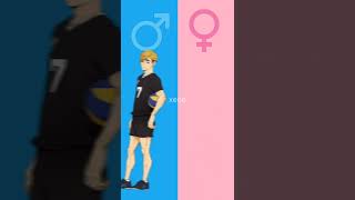 haikyu characters gender swap part - 2 #shorts #edit #anime #gender swap #haikyuu