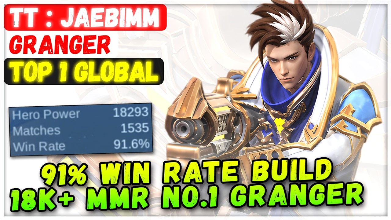 91% Win Rate Build, 18K+ MMR No.1 Granger [ Top 1 Global Granger ] TT : Jaebimm