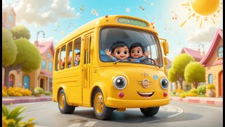 Wheels on the Bus – Fun Day Adventure 🚌🎶 | Nursery Rhymes & Baby Songs | ABC & Learning Vehicles