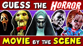 Guess The 'HORROR MOVIE BY THE SCENE' QUIZ!  (PART 2)| CHALLENGE/ TRIVIA