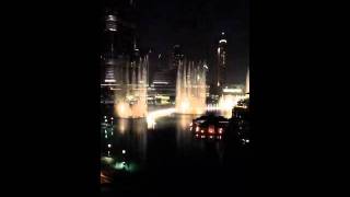 Dubai Fountains dance to the music of Yanni