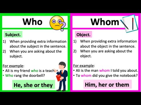 WHO vs WHOM 🤔| What&rsquo;s the difference? | Learn with examples