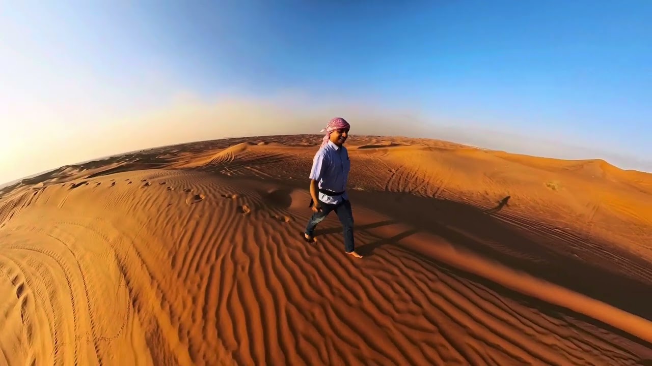 Walking through the ‘Al Badayer’ desert in Sharjah 🇦🇪